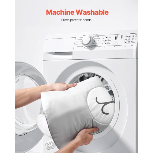 VEVOR 0-18 Months Baby Play Gym Mat, Tummy Time Mat with 5 Sensory Toys, Baby Activity Mat with Light-up Musical Duck Toy, Baby Essential Gift for