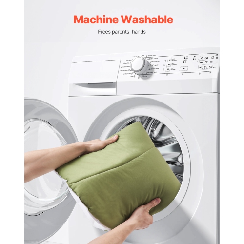 VEVOR 0-18 Months Baby Play Gym Mat, Baby Activity Mat with 6 Sensory Toys, Oversize Leaf-Shaped Tummy Time Mat, Baby Essential Gift for Motor Skills