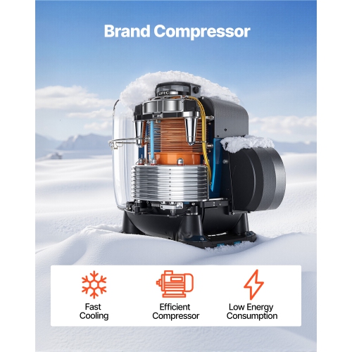 VEVOR 25 L Ultra Low Temperature Freezer, −40 ℉ to −123 ℉ Adjustable Temp Range, with Digital Display, 304 Stainless Steel Liner, Portable Low