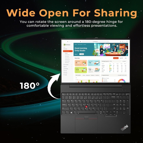 Open Box - Lenovo ThinkPad E16 16" WUXGA Laptop for Business&Students, Intel i7-1355U, 2TB PCIe SSD, 40GB RAM, Backlit Keyboard, Fingerprint Reader,