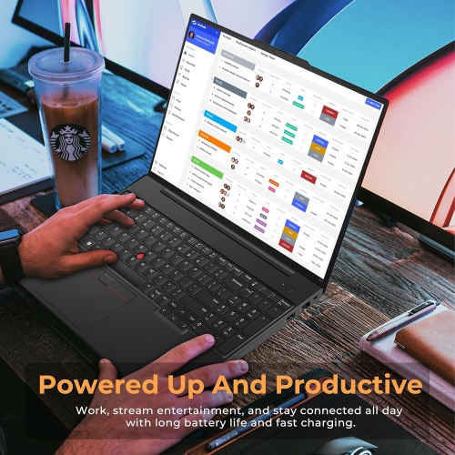 Open Box - Lenovo ThinkPad E16 16" WUXGA Laptop for Business&Students, Intel i7-1355U, 2TB PCIe SSD, 40GB RAM, Backlit Keyboard, Fingerprint Reader,