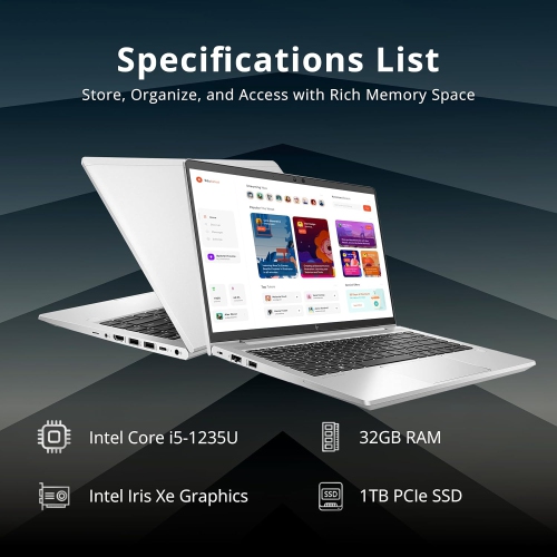 Open Box - HP EliteBook 640 G9 14" FHD Business Laptop, Intel Core i5-1235U, 1TB PCIe SSD, 32GB RAM, Backlit Keyboard, Fingerprint Reader, 720p