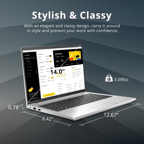 Open Box - HP EliteBook 640 G9 14" FHD Business Laptop, Intel Core i5-1235U, 1TB PCIe SSD, 32GB RAM, Backlit Keyboard, Fingerprint Reader, 720p