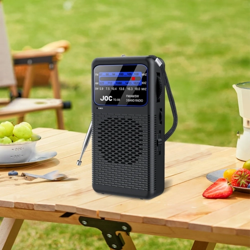 Radio AM/FM portative, radio de poche d'urgence avec lampe de poche LED, alimentation par piles pour la course et la marche à l'extérieur