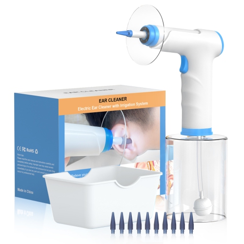 Electric Earwax Removal Kit, Smart Visual Ear Cleaner with 4 Pressure Settings, Earwax Flushing Tool