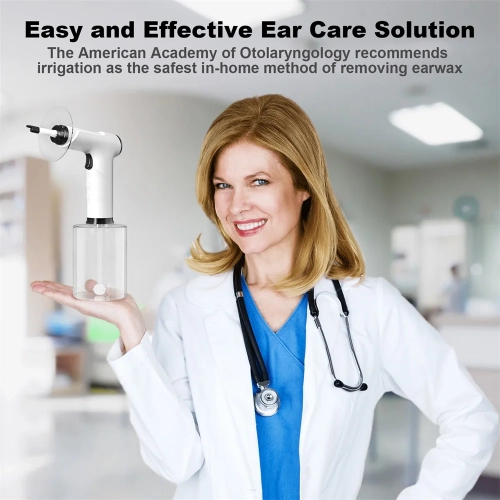 Electric Earwax Removal Kit, Smart Visual Ear Cleaner with 4 Pressure Settings, Earwax Flushing Tool