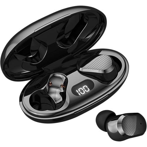 Wireless Bluetooth Earbuds,Mini In-Ear Sports Headphones,LED Digital Display Wireless Earphones,Bluetooth Headsets for Workout Running