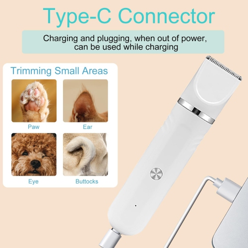 4-in-1 Cat Hair Clipper Set, Silent Cat Hair Clipper, Wireless Silent Cat Hair Clipper, Suitable for Small Cats and Dogs