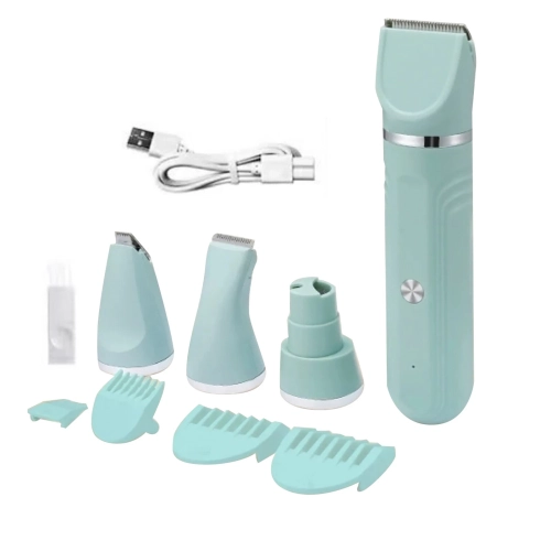 Tondeuse à cheveux pour chats 4-en-1, tondeuse silencieuse pour chats, tondeuse silencieuse pour chats sans fil, convient aux petits chats et chiens