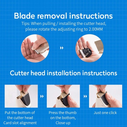 Pet Hair Clipper, USB Rechargeable Electric Professional Grooming Machine Tool Low Noise Dog Cat Rabbit Hair Trimmer for Dogs, Cats and Other Animals