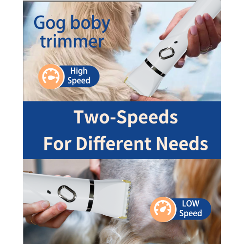 Pet Hair Trimmer, 4 in 1 Quiet Cordless Dog Paw and Nail Grinder