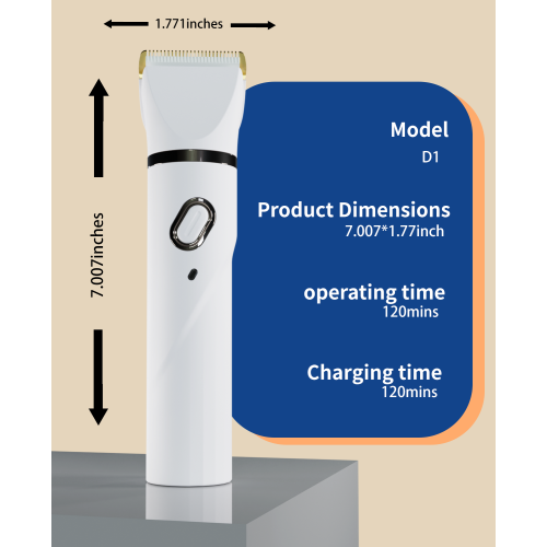 Pet Hair Trimmer, 4 in 1 Quiet Cordless Dog Paw and Nail Grinder