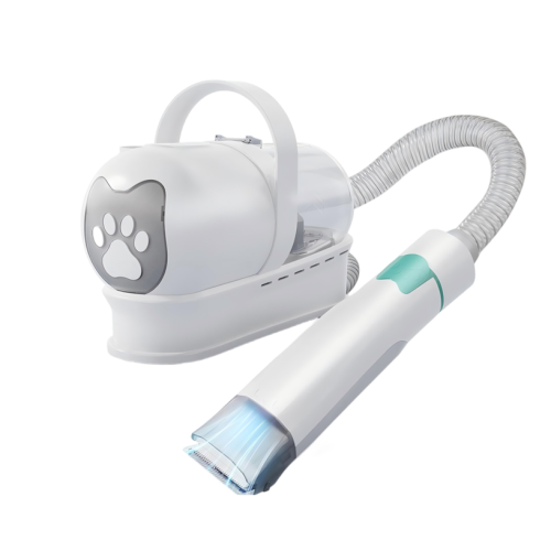 Aspirateur multifonctionnel pour poils d'animaux 7 en 1, ensemble d'aspirateur de toilettage pour chiens avec seau à poussière de 1 litres, 3