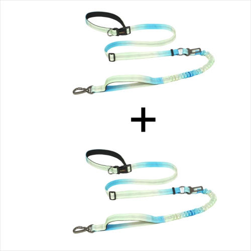 Pet Retractable Leash - 2.2m, Adjustable Length, Shock Absorber, Car Seat Belt Buckle, and Reflective Safety Strips, Versatile, Perfect for Nighttime