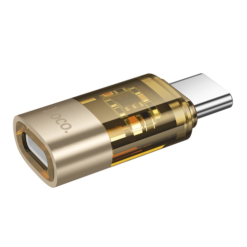 UA36D USB-C Male to iP Female OTG Transparent Adapter