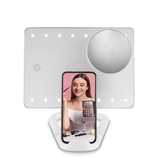 Conair True Glow LED Lighted Social Media Mirror 1x/10x Magnification #BE05TSMC