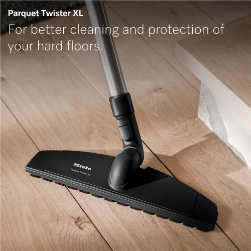 Miele Guard M1 Parquet XL | Large-Coverage Bagged Vacuum for Hardwood Floors, XL Parquet Twister Floorhead, 1200W Motor | Brilliant White |