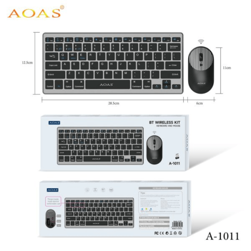 AOAS Bluetooth Wireless Kit With Keyboard and Mouse A-1011