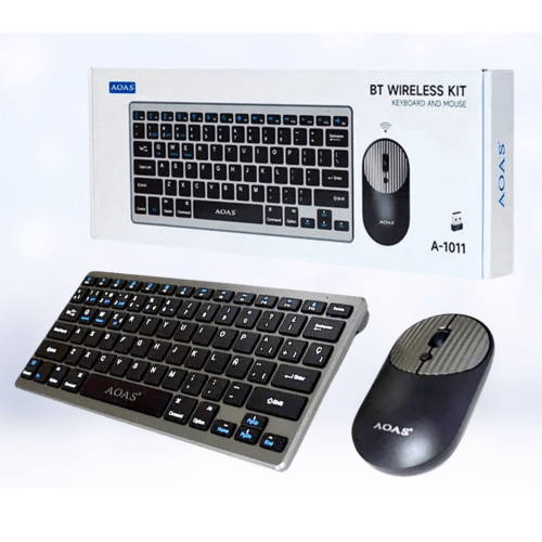 AOAS Bluetooth Wireless Kit With Keyboard and Mouse A-1011