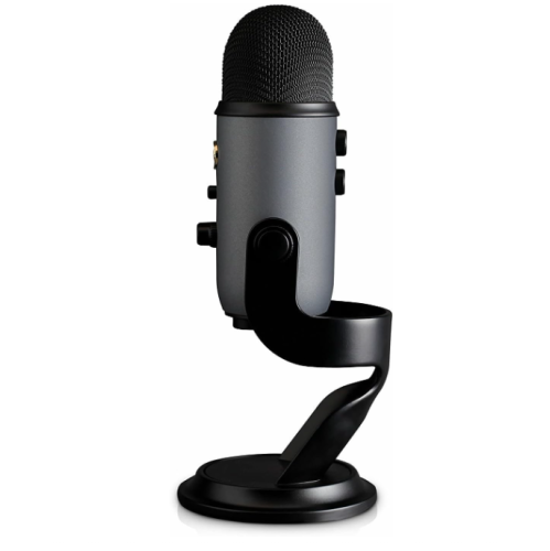 Refurbished - Blue Yeti USB Microphone for Recording, Streaming, Gaming, Podcasting on PC and Mac, Blue VO!CE Effects, Adjustable Stand, Plug and