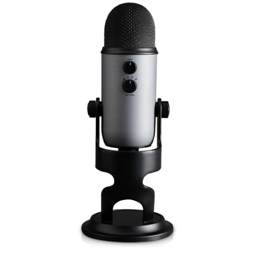 Refurbished - Blue Yeti USB Microphone for Recording, Streaming, Gaming, Podcasting on PC and Mac, Blue VO!CE Effects, Adjustable Stand, Plug and