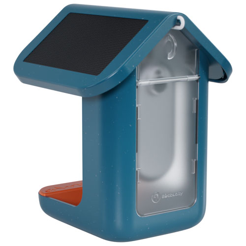 Bird Buddy Pro Solar Smart Bird Feeder w/ Cam + Perch Extender - Blue - Exclusive Retail Partner