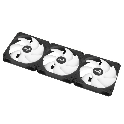 3 ventilateurs AeroCool Link pour boîtier d'ordinateur, trois ventilateurs 120&nbsp;mm ARGB, ventilateur silencieux, montage et démontage faciles,
