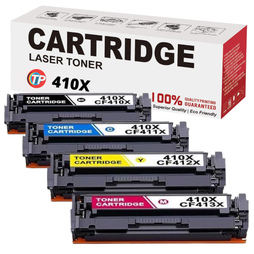 Compatible HP CF410X, CF411X, CF412X, CF413X Toner Cartridges High Yield Value Pack