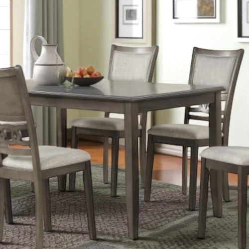 Cosmic Homes 7 Pcs Anna Dining Table Set for 6 Grey | Modern Dining Chairs Set of 6 & Dining Room Table | Table a Manger, Chaise de Cuisine | Table