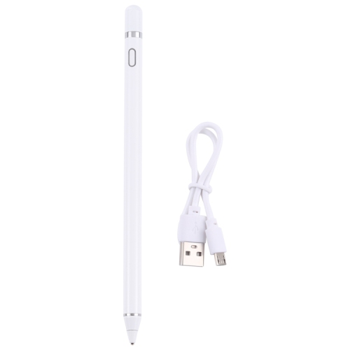 SNESH-Pencil Universal Rechargeable Active Capacitive Stylus Pen with Magnetic Cap(White)