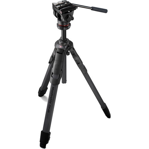 MANFROTTO  One Hybrid Carbon Fiber Tripod With 500X Fluid Head