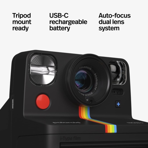 Polaroid Now+ i-Type Camera 2nd Gen - Black