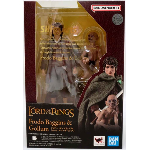 LOTR  The Lord Of The Rings 5 Inch Action Figure S.h.figuarts - Frodo Baggins & Gollum