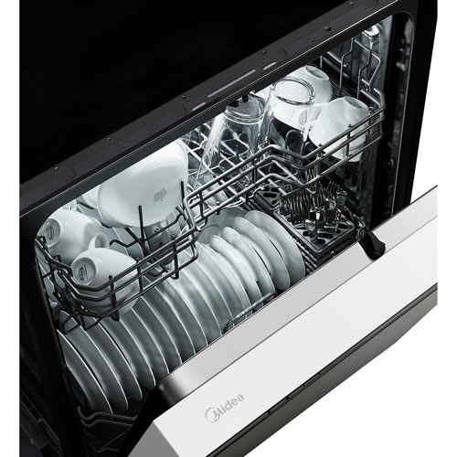 Midea 24" 52dB Built-In Dishwasher - White