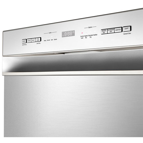 Lave-vaisselle encastrable 24 po 52 dB de Midea - Acier inoxydable
