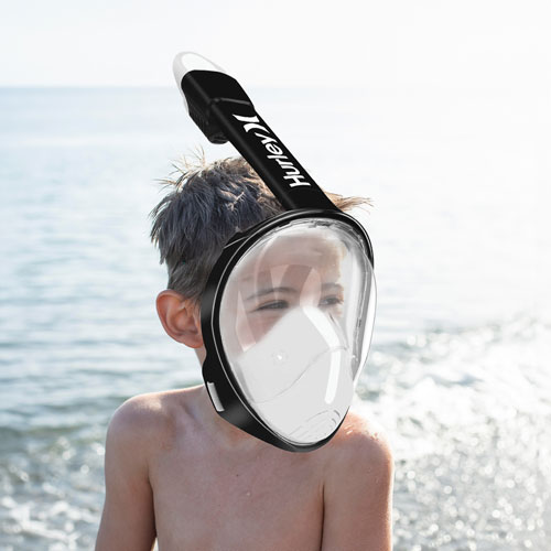 Masque de plongée avec tuba intégral de Hurley - P/M