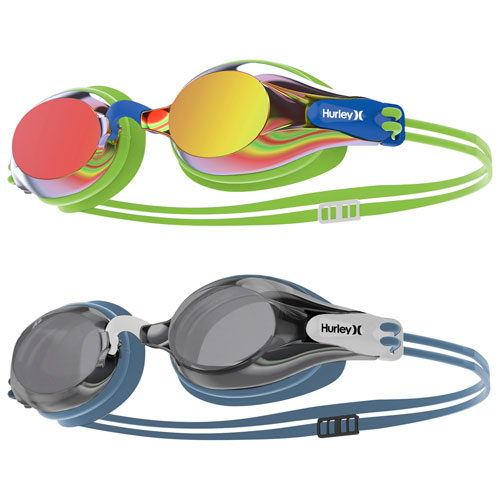 Lunettes de natation Phantom Ops de Hurley - Paquet de 2 - Vert/Noir