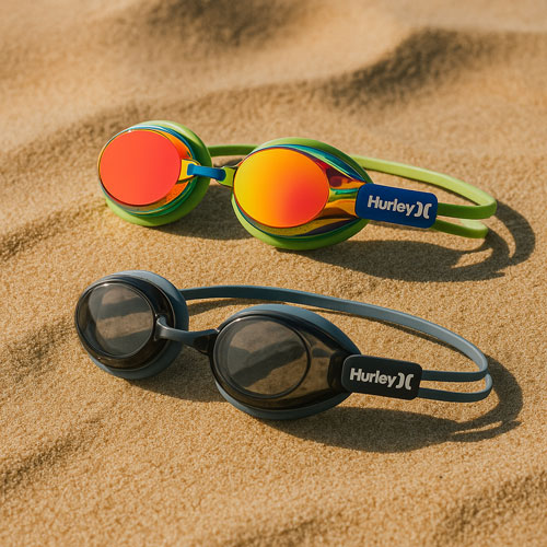 Lunettes de natation Phantom Ops de Hurley - Paquet de 2 - Vert/Noir