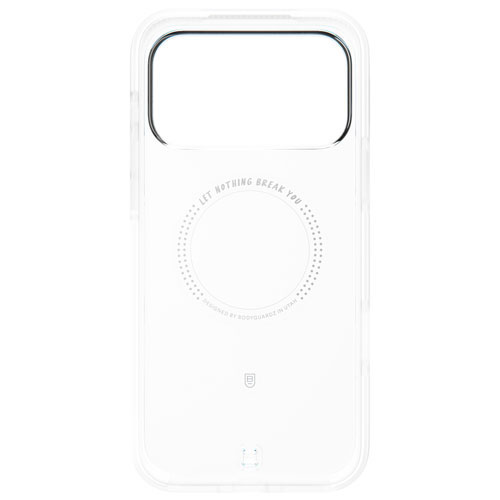 BodyGuardz Ace Pro Fitted Soft Shell Case with MagSafe for iPhone 17 Pro Max - Clear/White