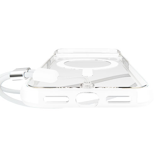 BodyGuardz Ace Pro Fitted Soft Shell Case with MagSafe for iPhone 17 Pro Max - Clear/White