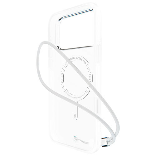 BodyGuardz Ace Pro Fitted Soft Shell Case with MagSafe for iPhone 17 Pro Max - Clear/White