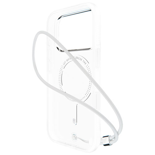 BodyGuardz Ace Pro Fitted Soft Shell Case with MagSafe for iPhone 17 - Clear/White