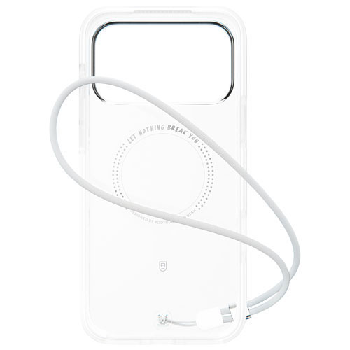 BodyGuardz Ace Pro Fitted Soft Shell Case with MagSafe for iPhone 17 Pro - Clear/White