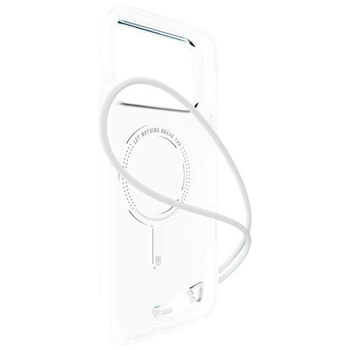 BodyGuardz Ace Pro Fitted Soft Shell Case with MagSafe for iPhone 17 Pro - Clear/White