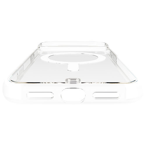 BodyGuardz Ace Pro Fitted Soft Shell Case with MagSafe for iPhone 17 Pro - Clear/White