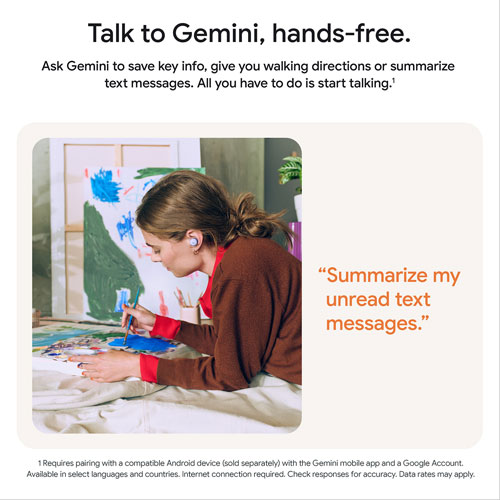 Écouteurs boutons 100 % sans fil à suppression du bruit Pixel Buds 2a de Google - Vert lichen