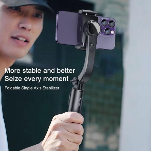 Smartphone Gimbal Stabilizer with Remote, Aluminum Extendable Selfie Stick Tripod, 360° Automatic Rotation, Auto Balance for Live Video Recording