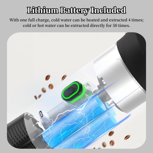 Portable Electric Espresso Machine, 3 in 1 Travel Coffee Maker for Camping, 15 Bar Self Heating Car Coffee Maker for Camping Hiking Office