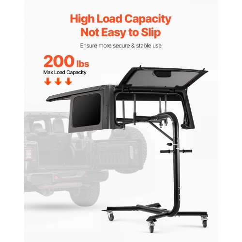 VEVOR 200 lbs Hard Top Remover Lift, Jeep Hardtop Removal and Storage System, Compatible with Jeep Wranglers 2 & 4 Door YJ, TJ, JK, JL & 4XE and Ford