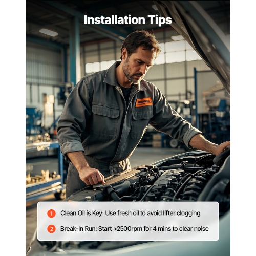 VEVOR Camshaft & Control Valve Kit, Cast Iron Engine Cam Replacement, Compatible with Audi & Volkswagen, Fits 1.8T/2.0T EA888 Engines, OE 06L109021H,